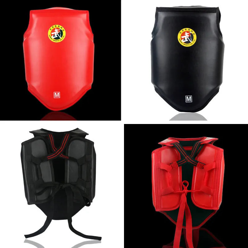 PU leather boxing helmet in red, blue, or black colours with S, M, L sizing options