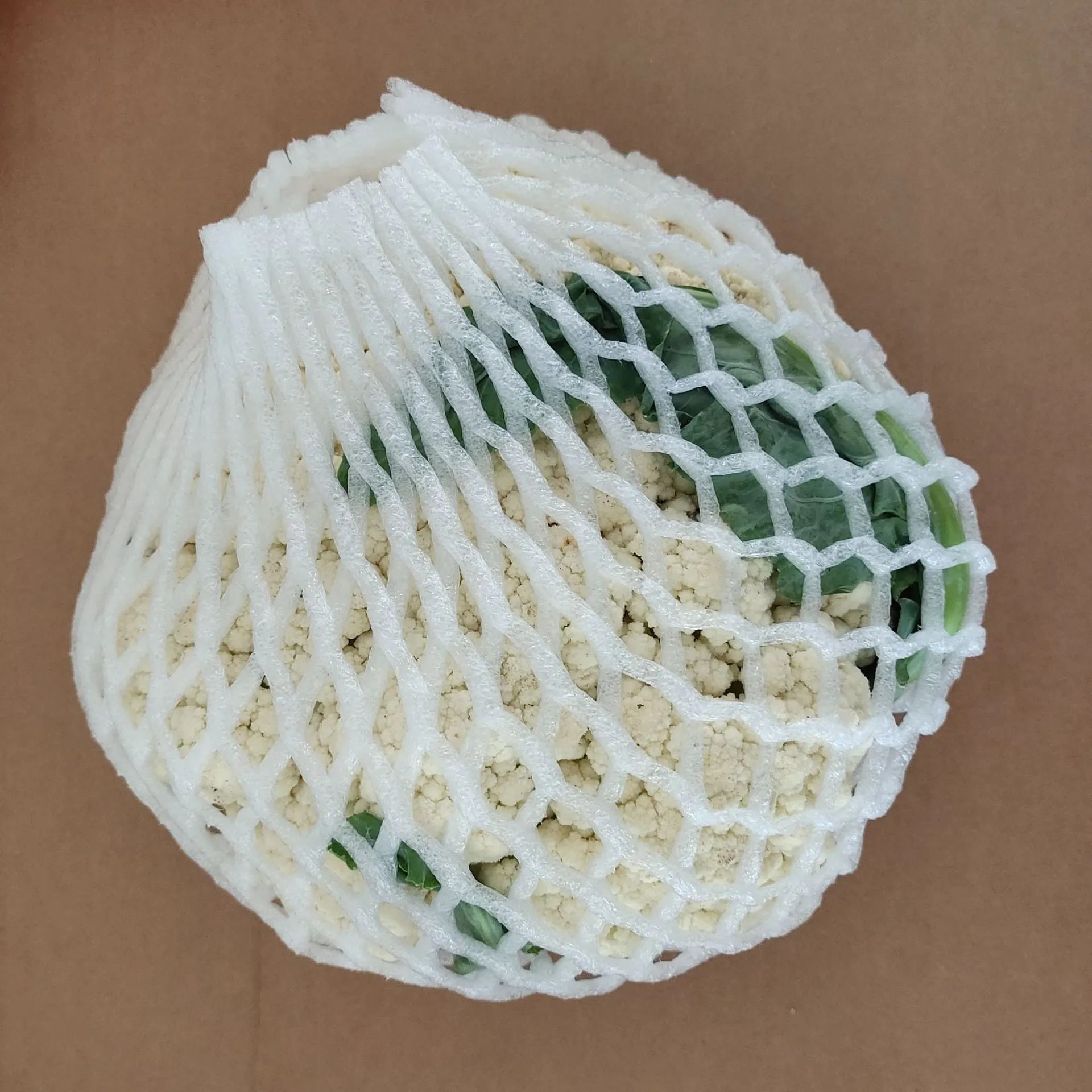 White foam fruit protective net cover showing shockproof design for produce protection