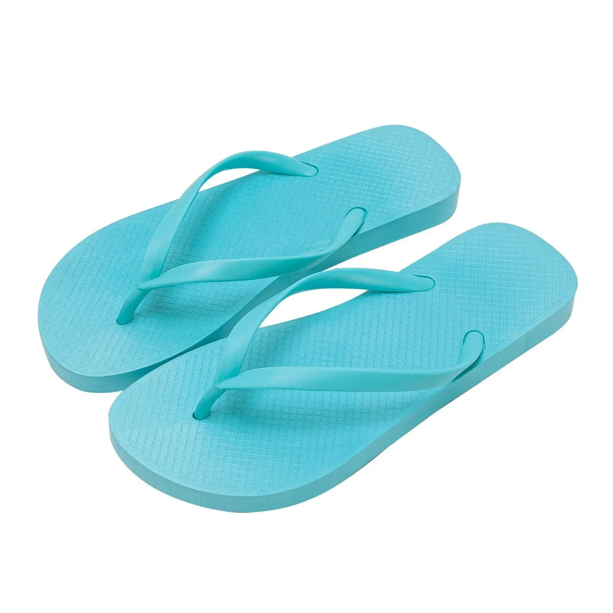 Seaside beach slippers with hollow-out PVC soles in orange, purple, black and white colours