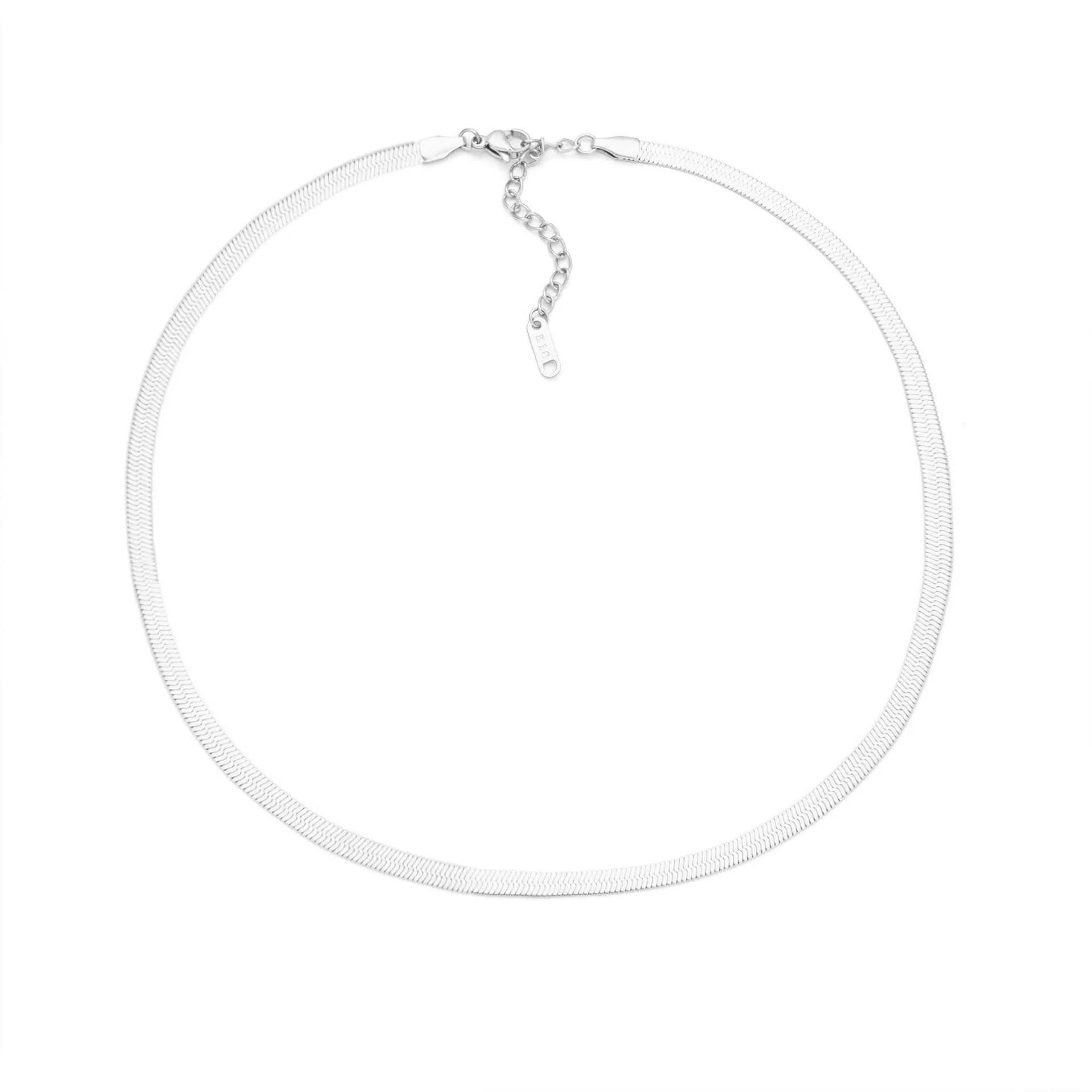Titanium steel personalised necklace showing letter pendant on 40.5cm chain with electroplated gold finish