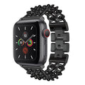 Metal denim chain bracelet stainless steel watch strap in silver for 38/40/41mm watches 180mm length