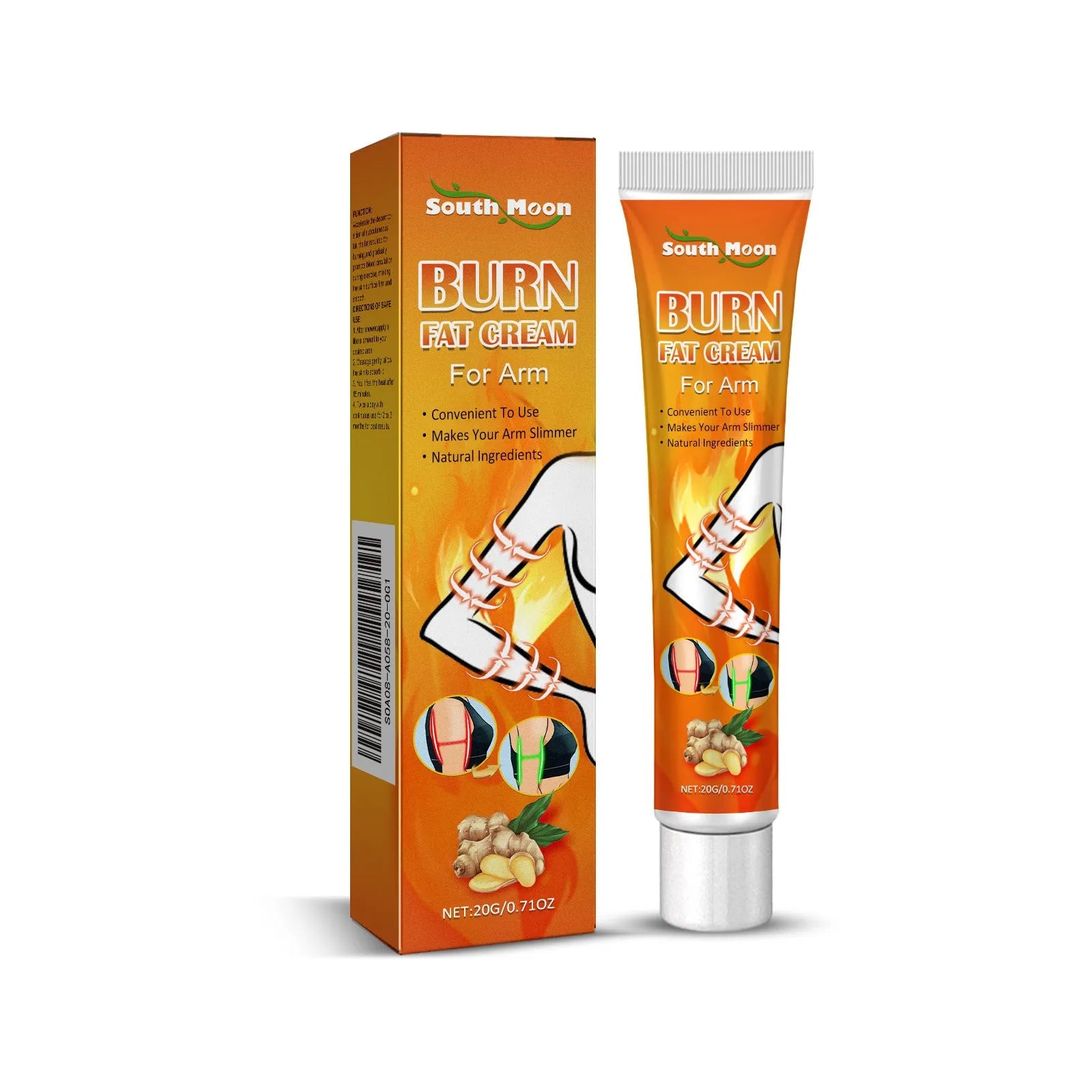 20g tube of body firming massage cream with Sophora flavescens and ginger extract