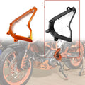 KTM Duke 250 390 chain front gear cover in black and orange options for 2017-2020 models