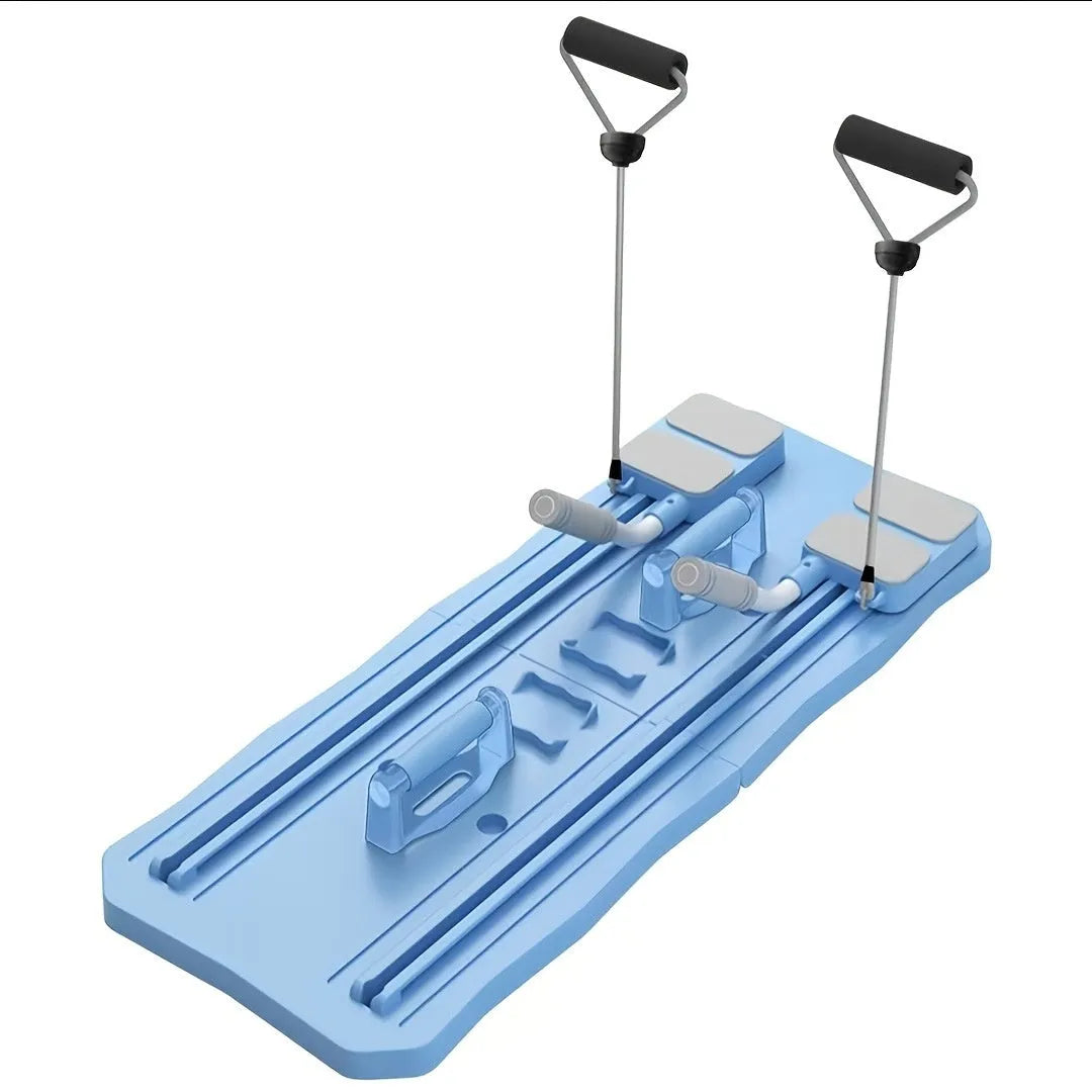 Pink and blue portable supine board wheel fitness equipment for home core workouts