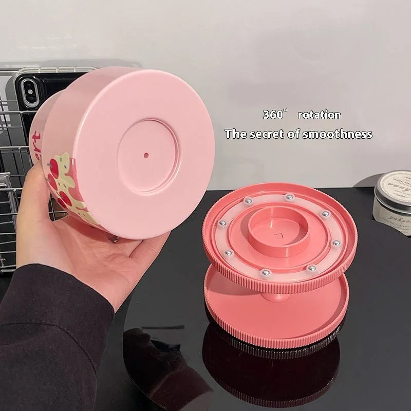 Rotating cosmetic brush storage barrel in Japanese style with 18L capacity