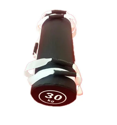 White PVC fitness power bag training sandbag for weight lifting and strength exercises