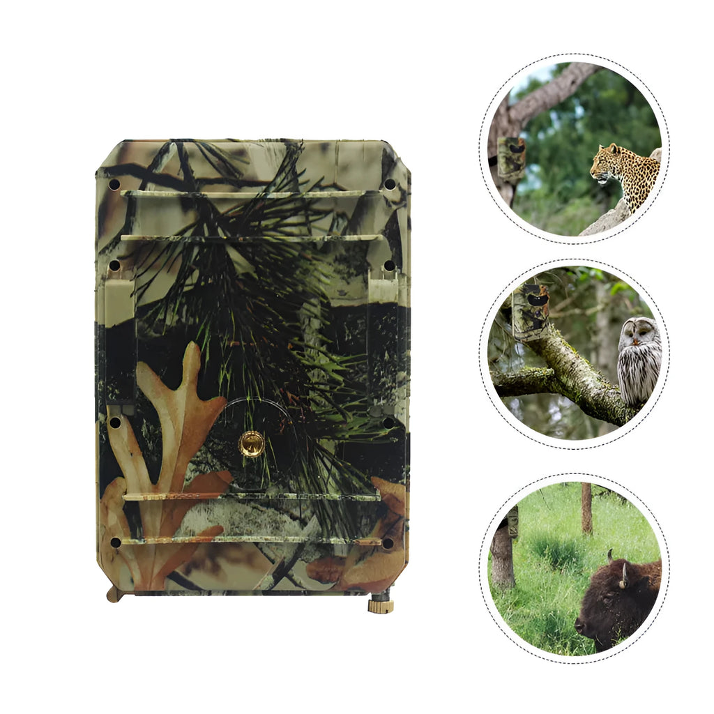 Yellow brown 16MP IP54 waterproof trail camera with night vision and wide-angle lens