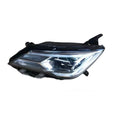 9-line LED car headlight assembly for 2018-2021 vehicle models, showing ABS plastic housing.