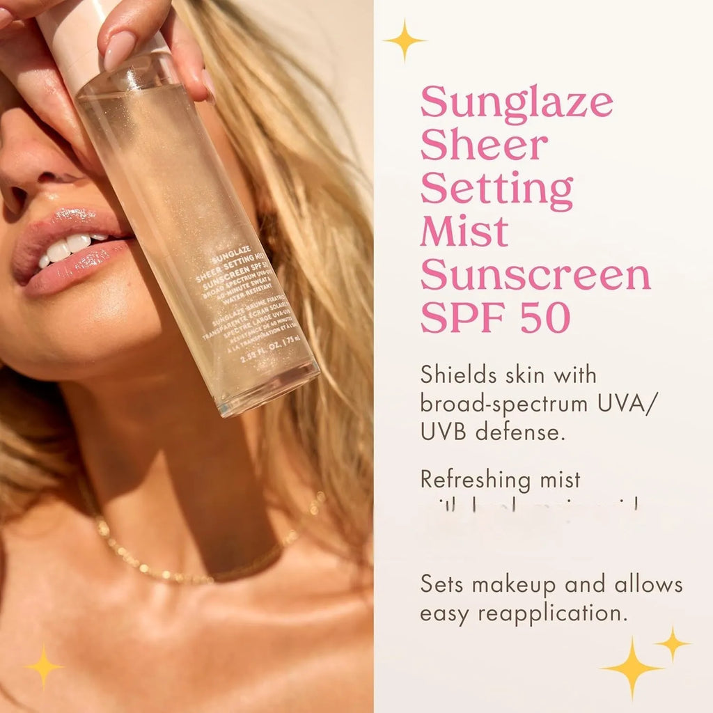 75ml makeup setting spray bottle with moisturising and nourishing properties for facial application