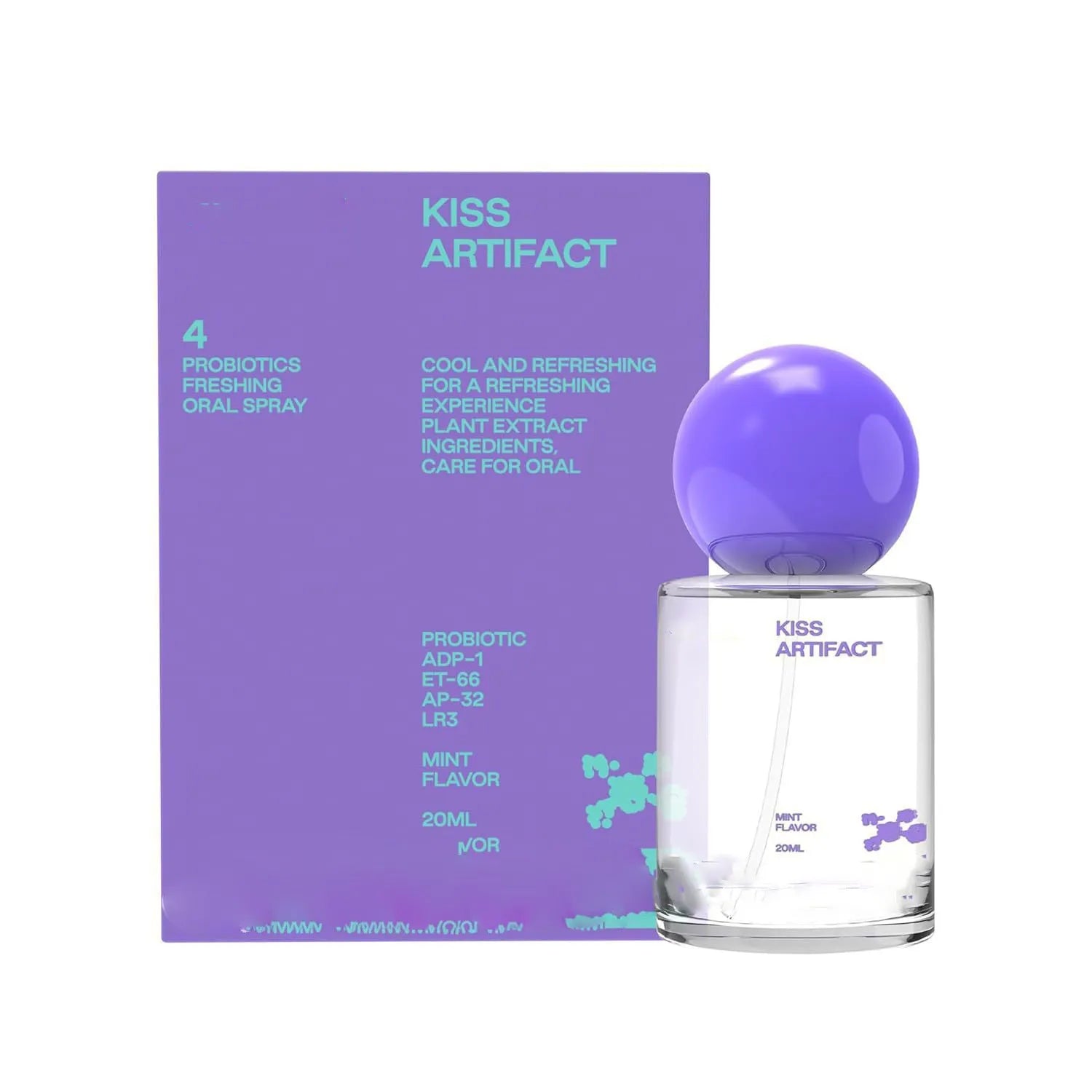 20ml probiotic oral spray bottle with spray mechanism for daily health support