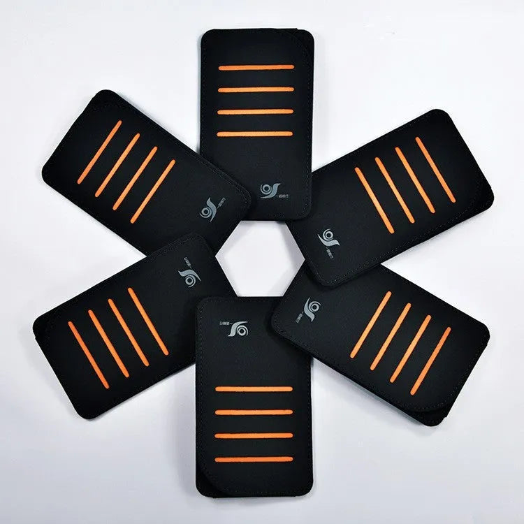 Car dashboard storage organiser with sun visor panels attached to a windscreen.