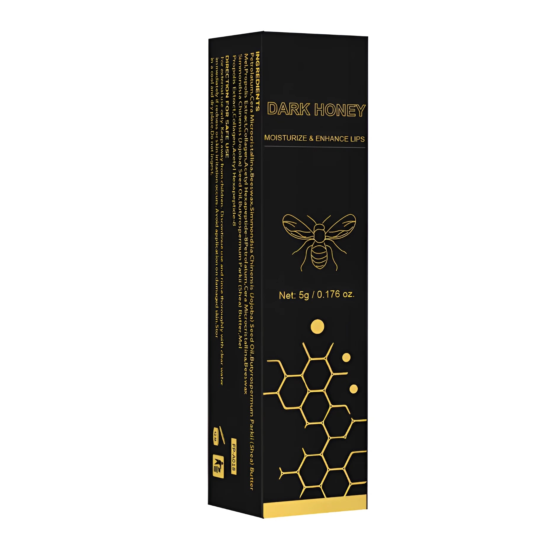 Dark Honey Dark Lipstick 5g in standard cosmetic packaging