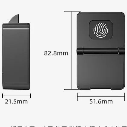 Electronic invisible drawer lock with key for punch-free installation on wardrobes and safes