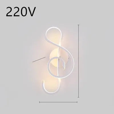 Nordic style LED wall lamp with a silicone shade mounted on a bedroom wall