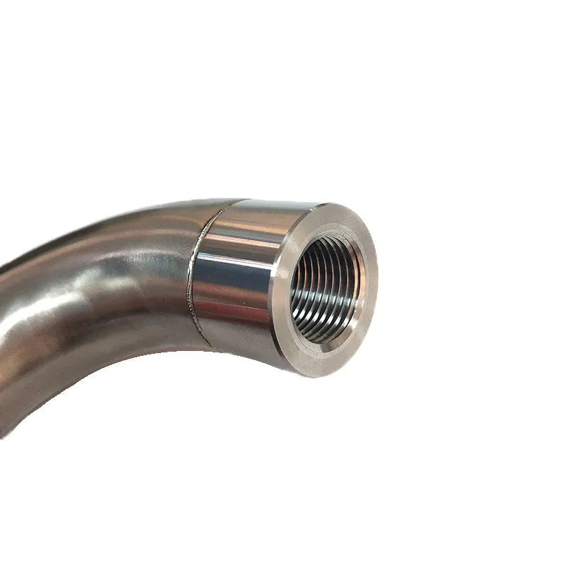 M18 x 1.5 automotive temperature sensor adapter with integrated flow valve for gas flow applications