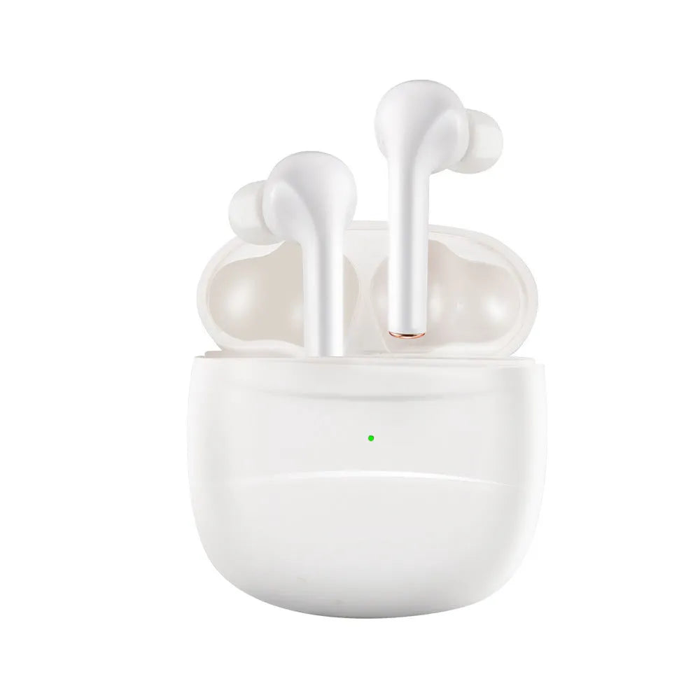 Bluetooth headset sports earphone with earplug style bilateral stereo Black or White