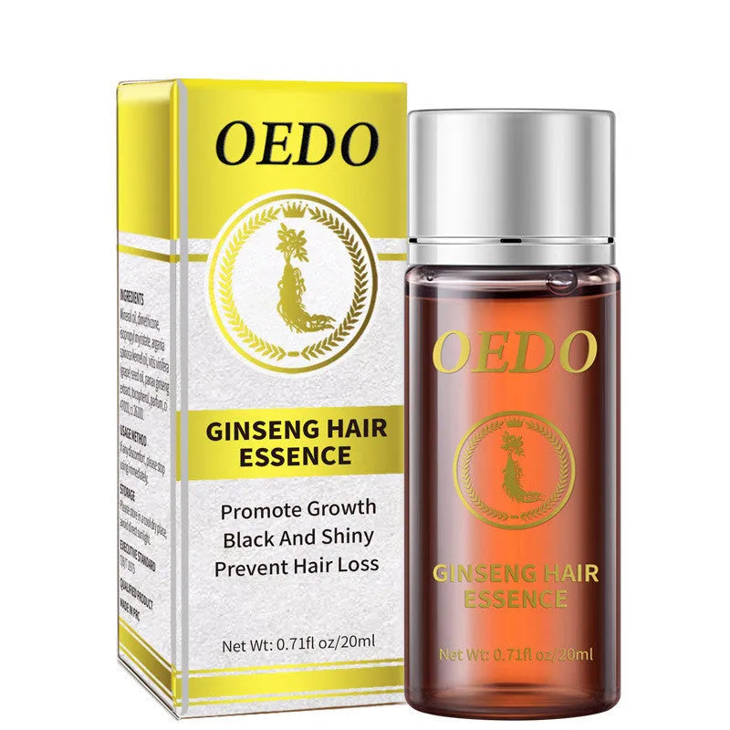 20ml women's hair care essential oil in colour box packaging with walnut oil and ginseng