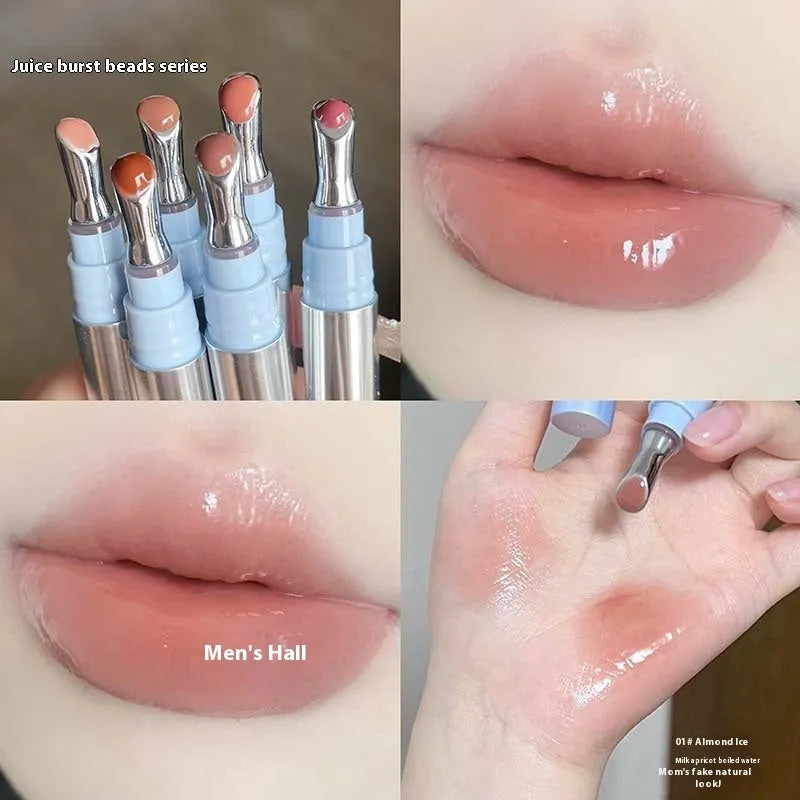 Mirror Water Light Lipstick in six colours including Almond Ice and Raspberry Ice