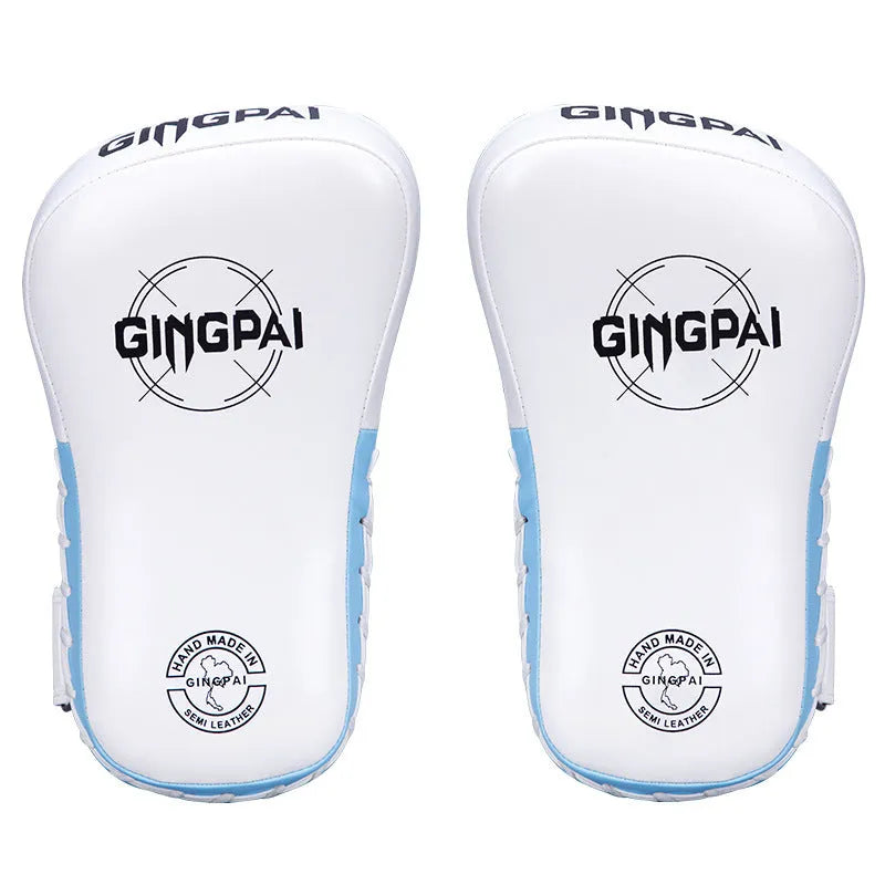 Children's PU hanging boxing target pads in black and white for combat training and martial arts practice