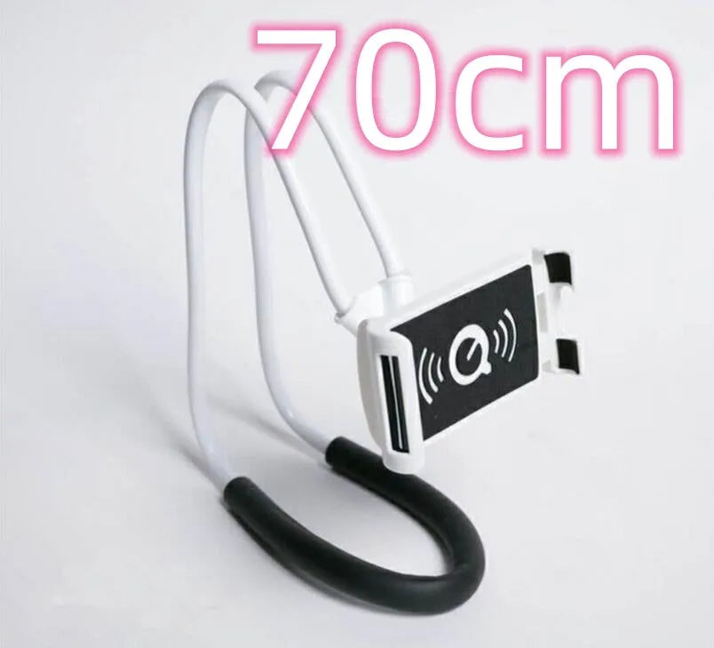 360 degree rotatable plastic and foam phone holder stand in black color for universal smartphones