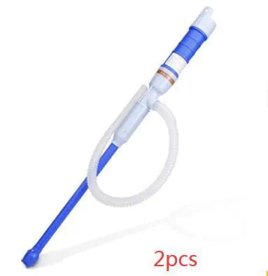 Manual siphon hand pump for fuel oil gasoline transfer in blue or red PP material