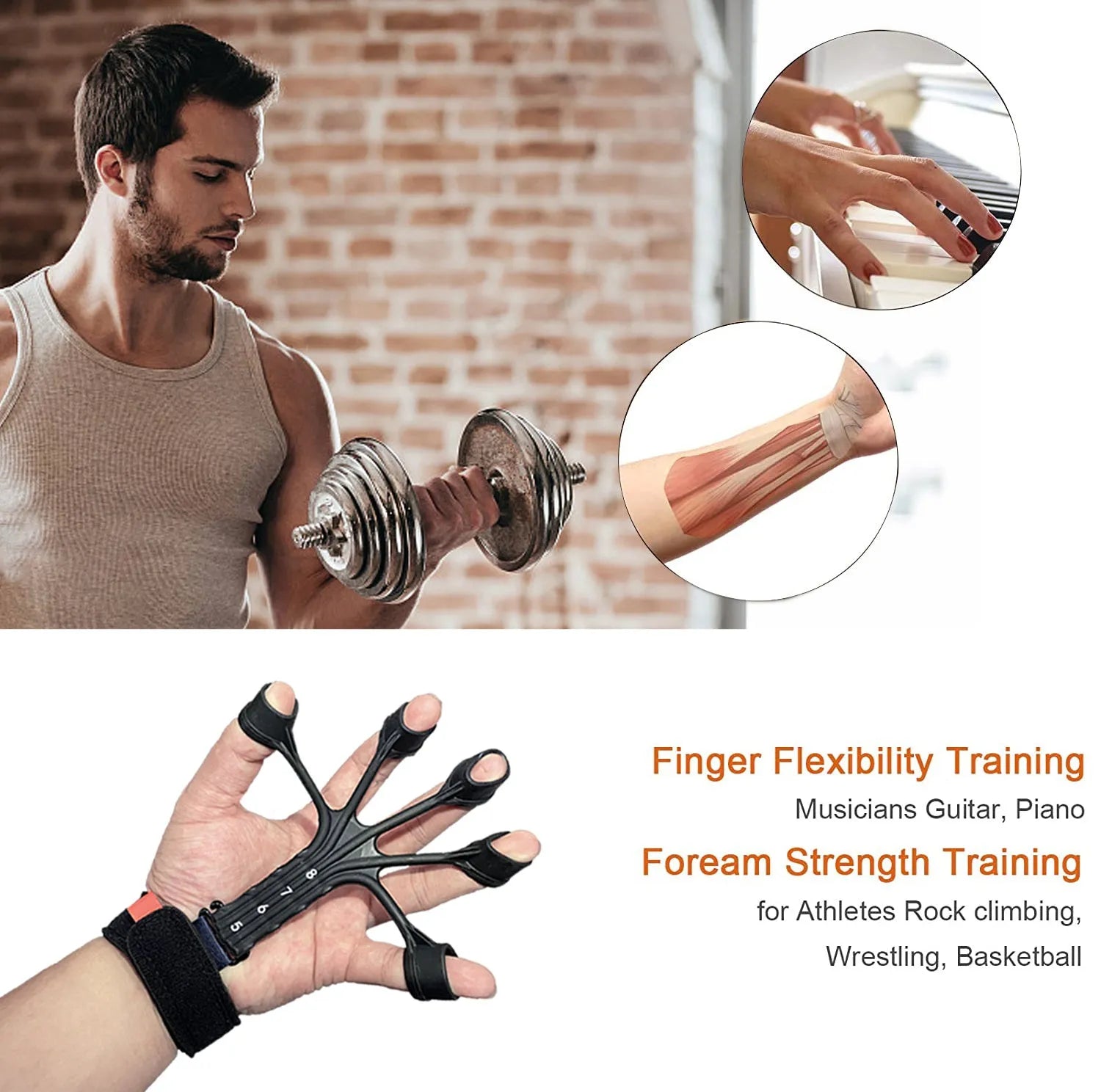 Silicone finger rehabilitation trainer with adjustable belt and tension rope system