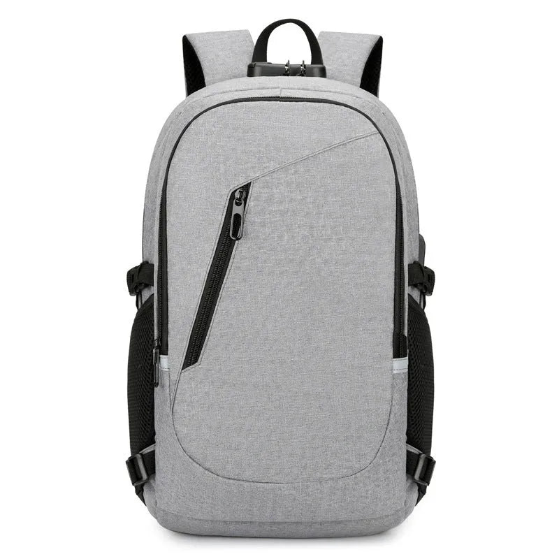 Blue Oxford cloth leisure travel backpack with 20-35L capacity