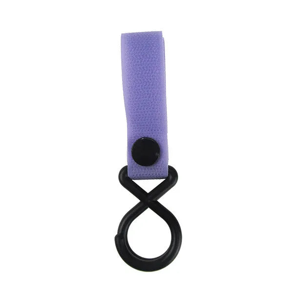 A nylon luggage Velcro hook in one of 18 available colours, shown in independent OPP packaging.