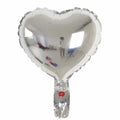 Peach heart shaped aluminium balloons with sparkle finish in four colour options