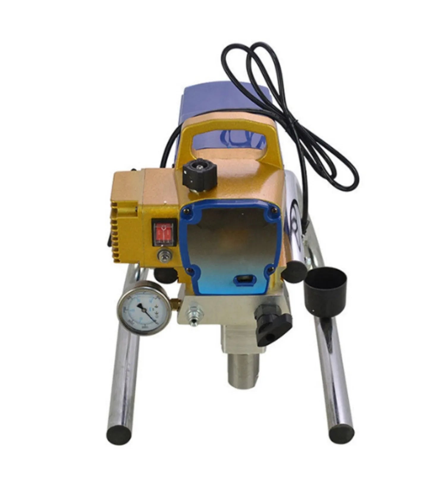 Blue 110V electric airless paint spraying machine with extension rod and accessories