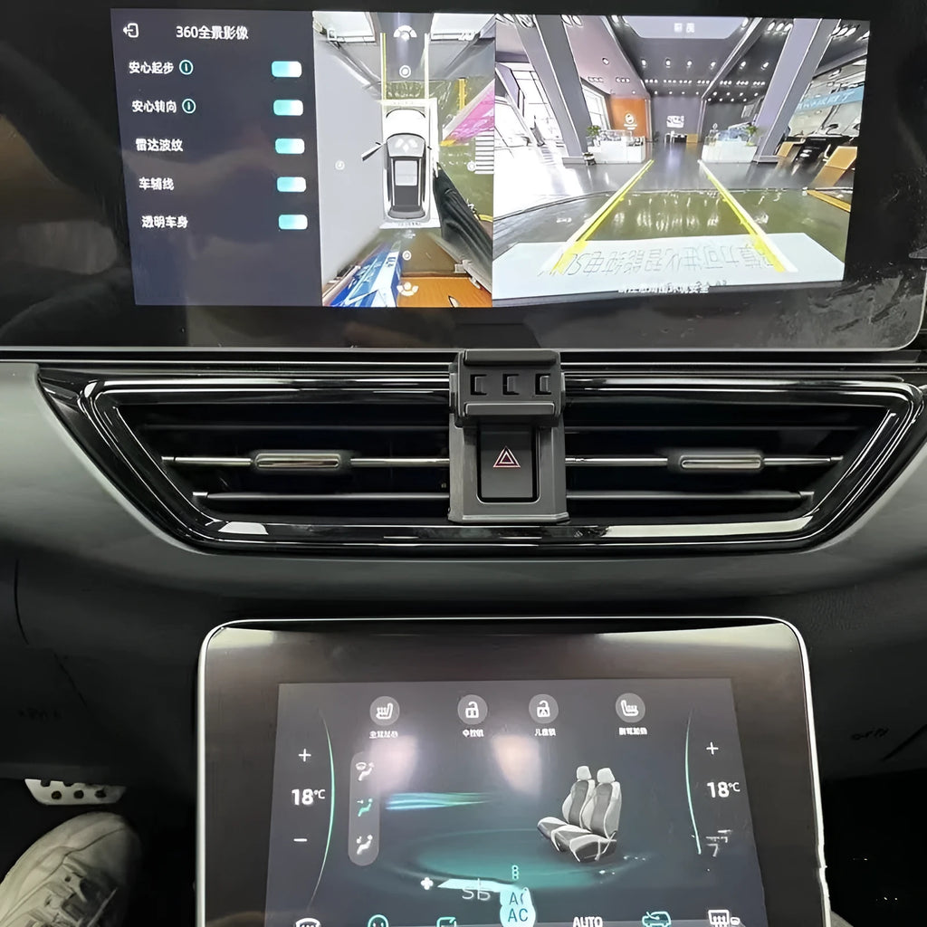 GOODWAY dashboard car phone bracket with 360-degree rotation mounted in vehicle