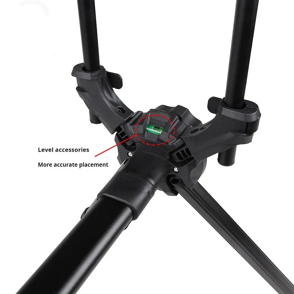 Aluminium alloy fishing rod bracket model RP186-3 quick portable installation beach bank fishing