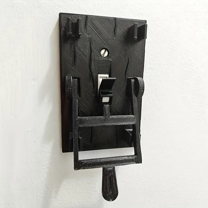 Retro decorative single light switch plate for wall mounting