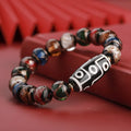 Chinese style coloured glaze bracelet with snake lucky beads in 10mm, 12mm, 14mm sizes