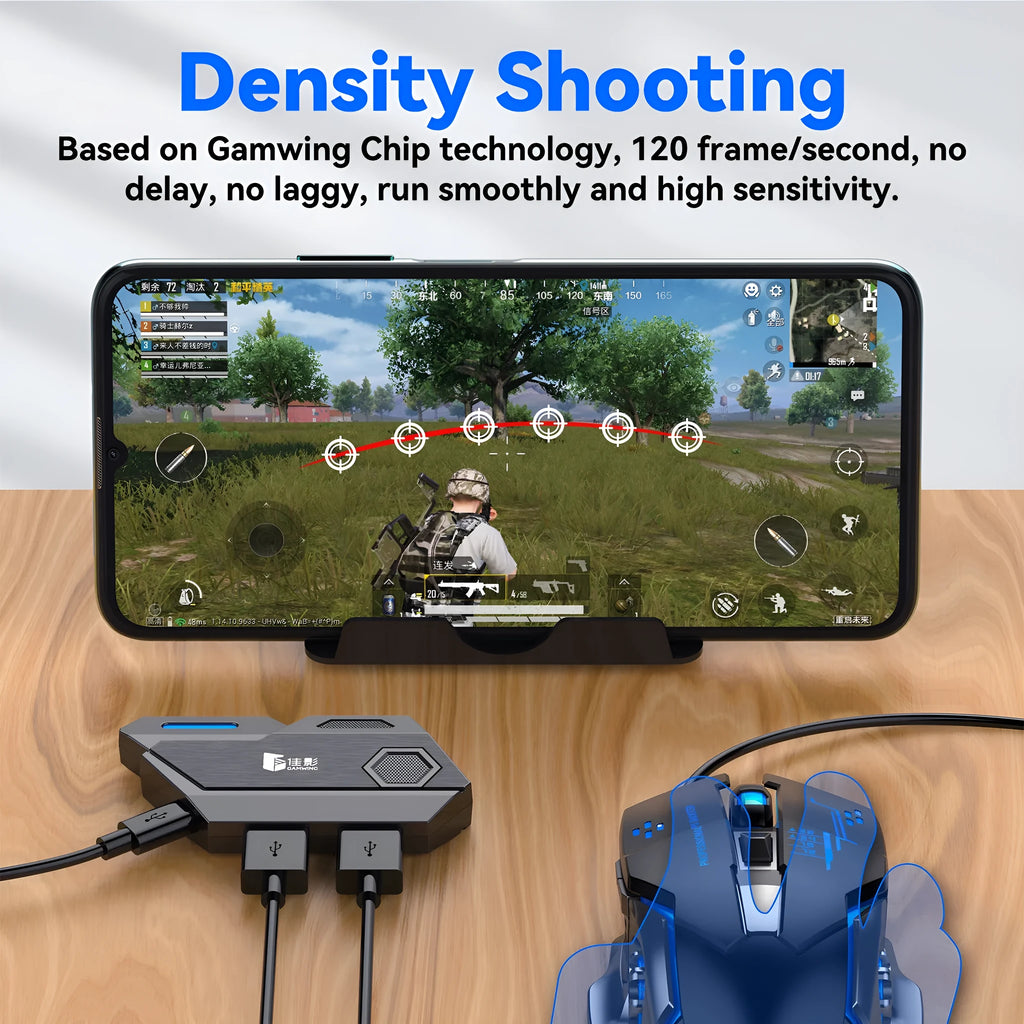 Gamwing Jiaying MIX SE Mix ELITE Mix Pro Chicken Throne keyboard and mouse converter for mobile gaming.
