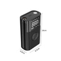 Handheld wireless digital air pump with ABS body and display screen for car and bicycle tire inflation