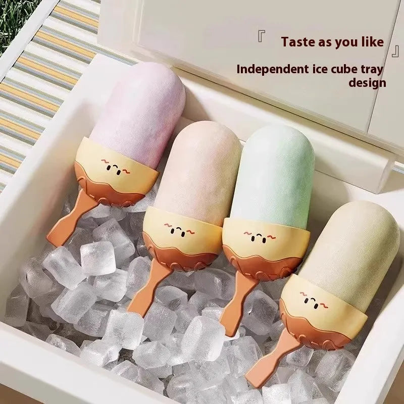 Octopus balls ice cream mould made from white plastic with multiple spherical cavities for homemade frozen desserts