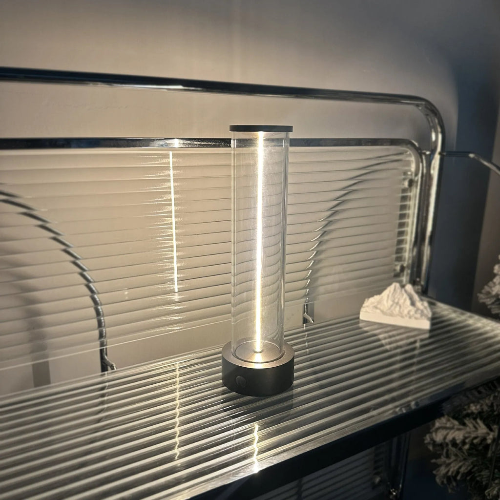 USB rechargeable magnetic LED night light strip measuring 53mm by 234mm