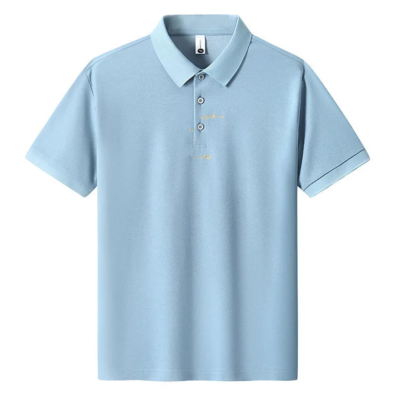 Men's loose cotton t-shirt with letter print in white, black, green, pink, khaki, and sky blue colours
