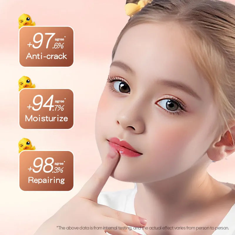 Anti-chapped moisturising lipstick stick in variant options including marigold, avocado, and cherry blossom.