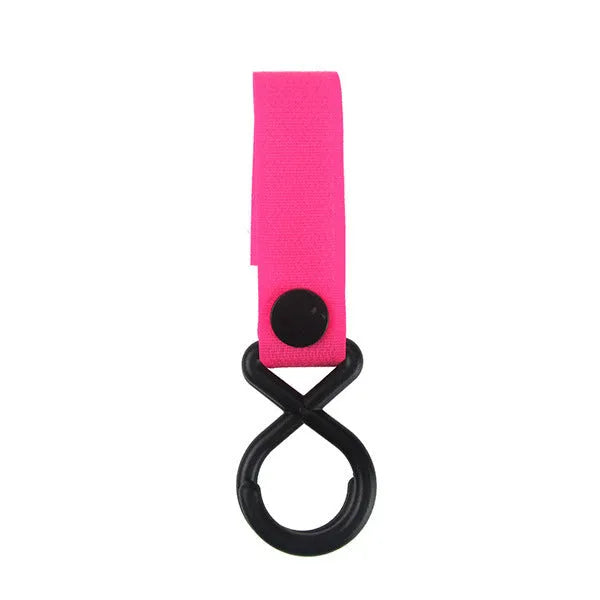 A nylon luggage Velcro hook in one of 18 available colours, shown in independent OPP packaging.