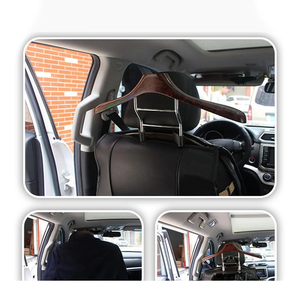 Wood yellow car clothes hanger with stainless steel frame for suits and shirts