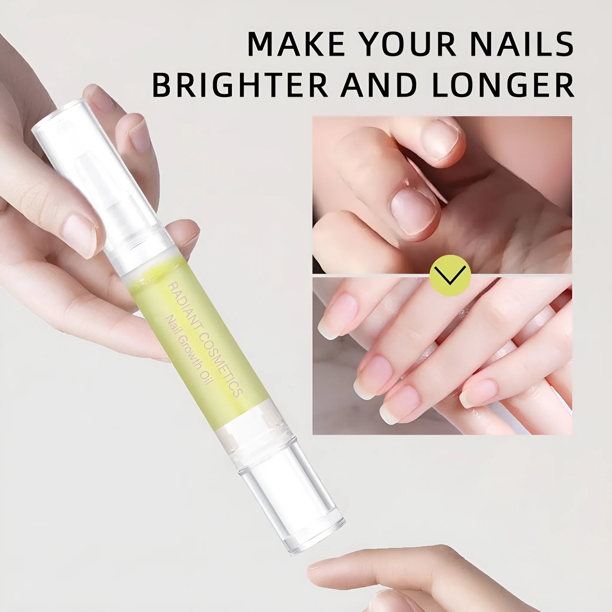 3ml bottle of nail growth and moisturising treatment oil for cuticle care