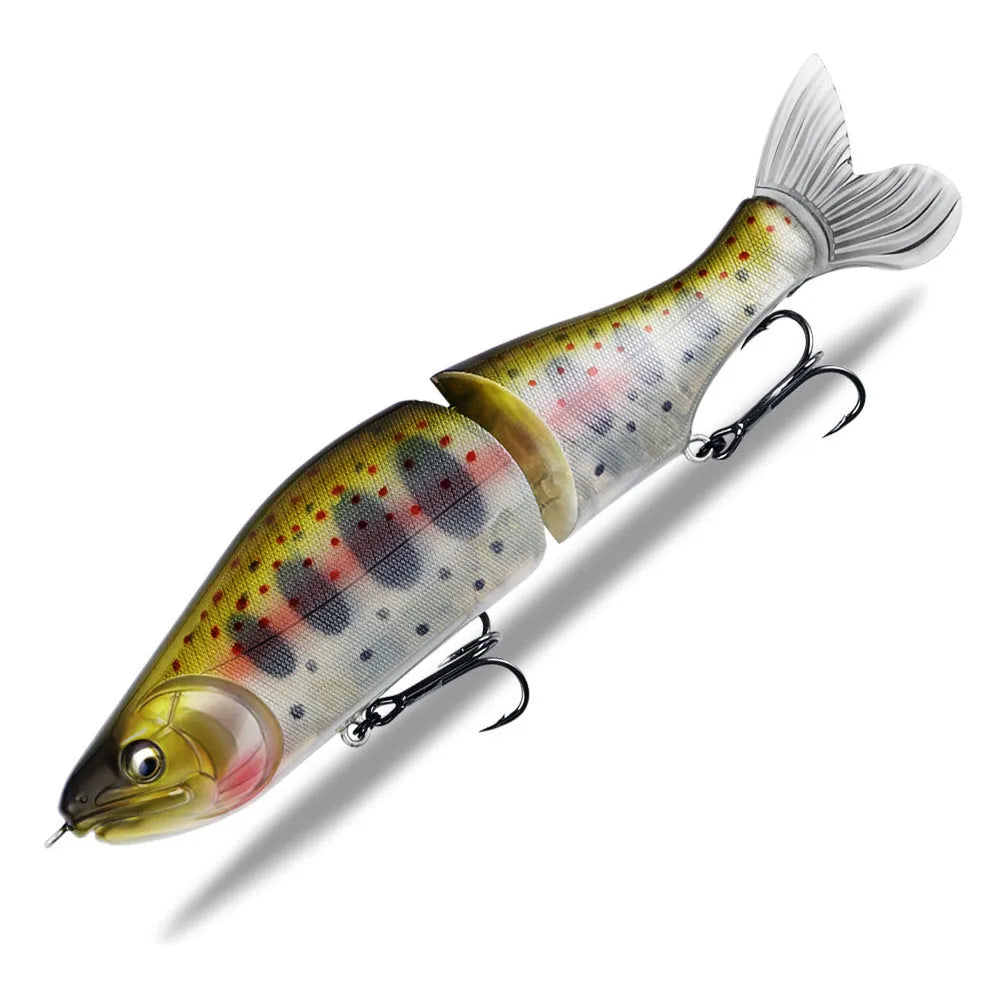 185mm plastic fishing lure with swimming action in assorted colours for bass fishing