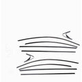 Stainless steel window trim strip set with black titanium finish for window moulding installation