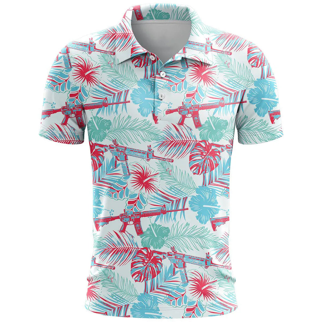 3D printed pattern sports short sleeve top in bird eye polyester fabric, loose fit leisure wear