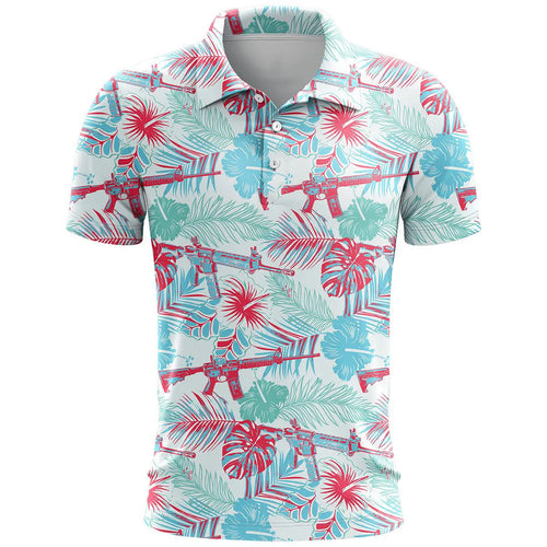 3D printed pattern sports short sleeve top in bird eye polyester fabric, loose fit leisure wear