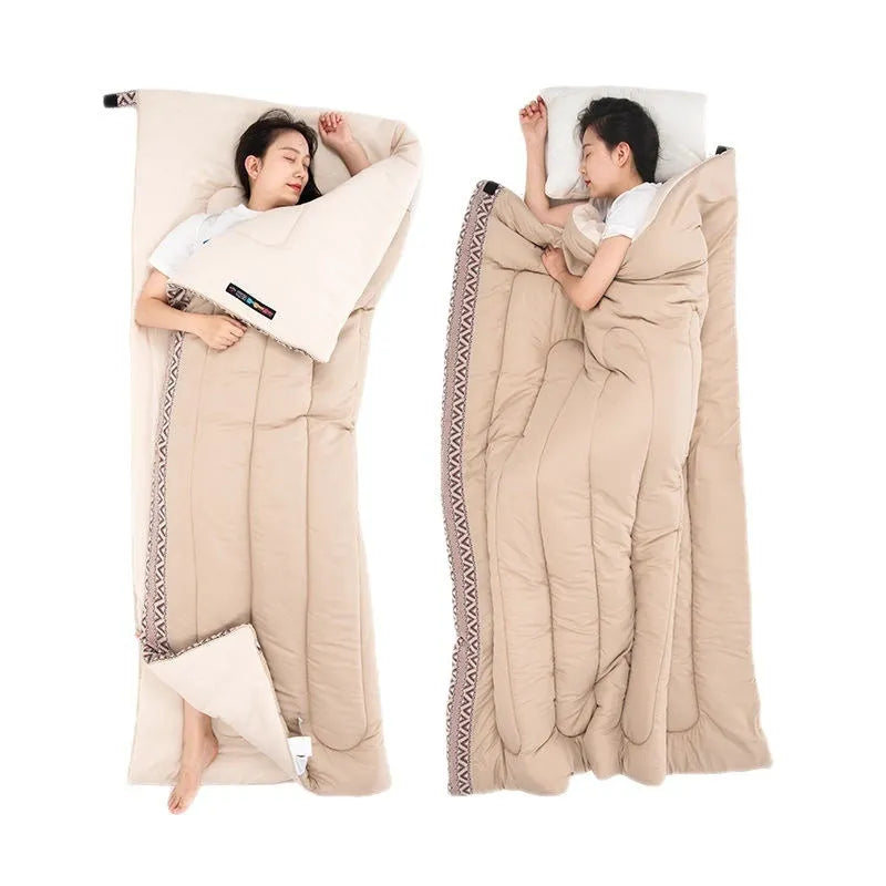 Universal portable outdoor camping sleeping bag 190x75cm with storage bag