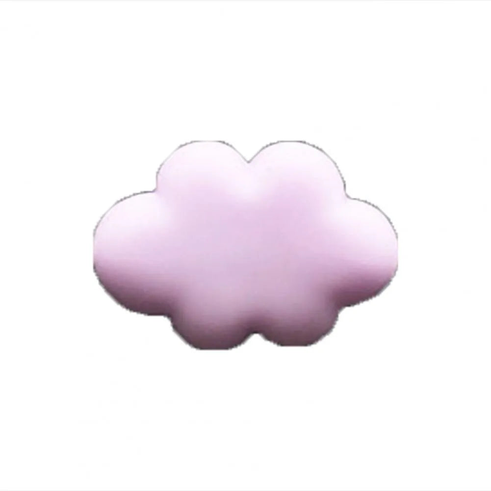 Resin car air vent fragrance clip in cartoon design, 17mm by 27mm, shown in one of six colours.