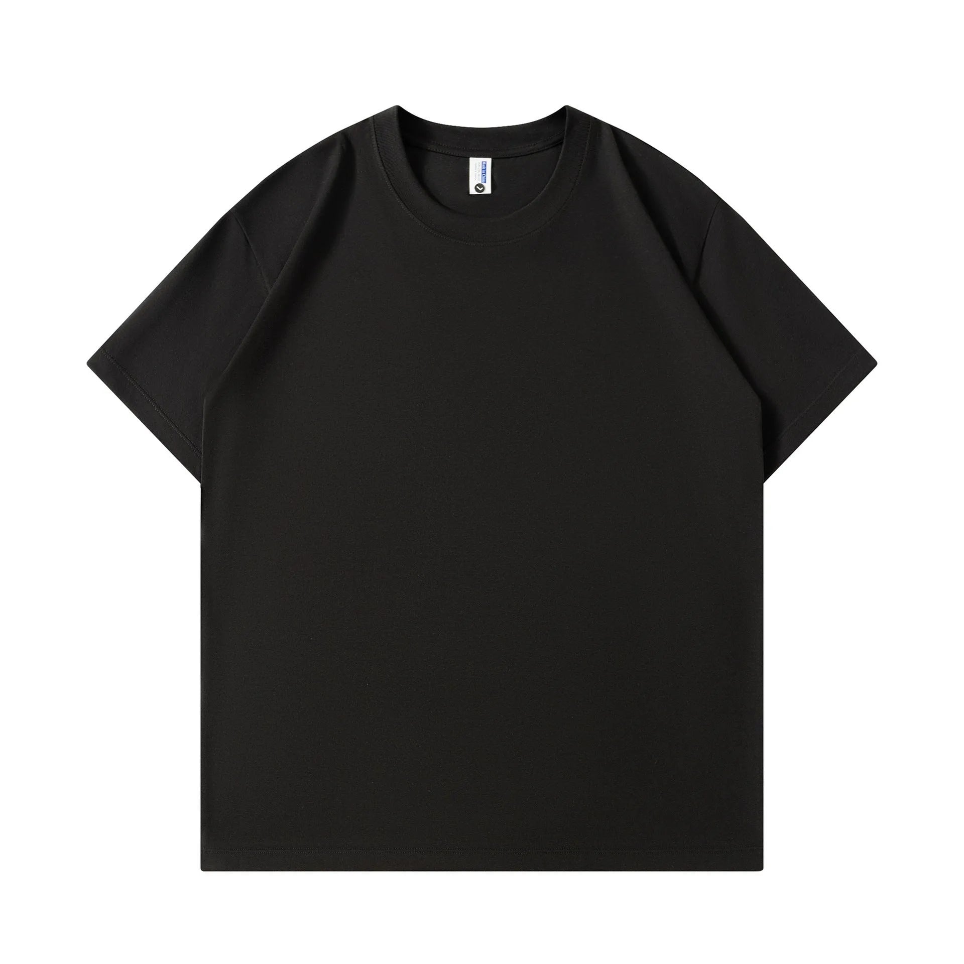 Unisex pure cotton short sleeve t-shirt in solid colour loose style available in apricot black caramel and other shades